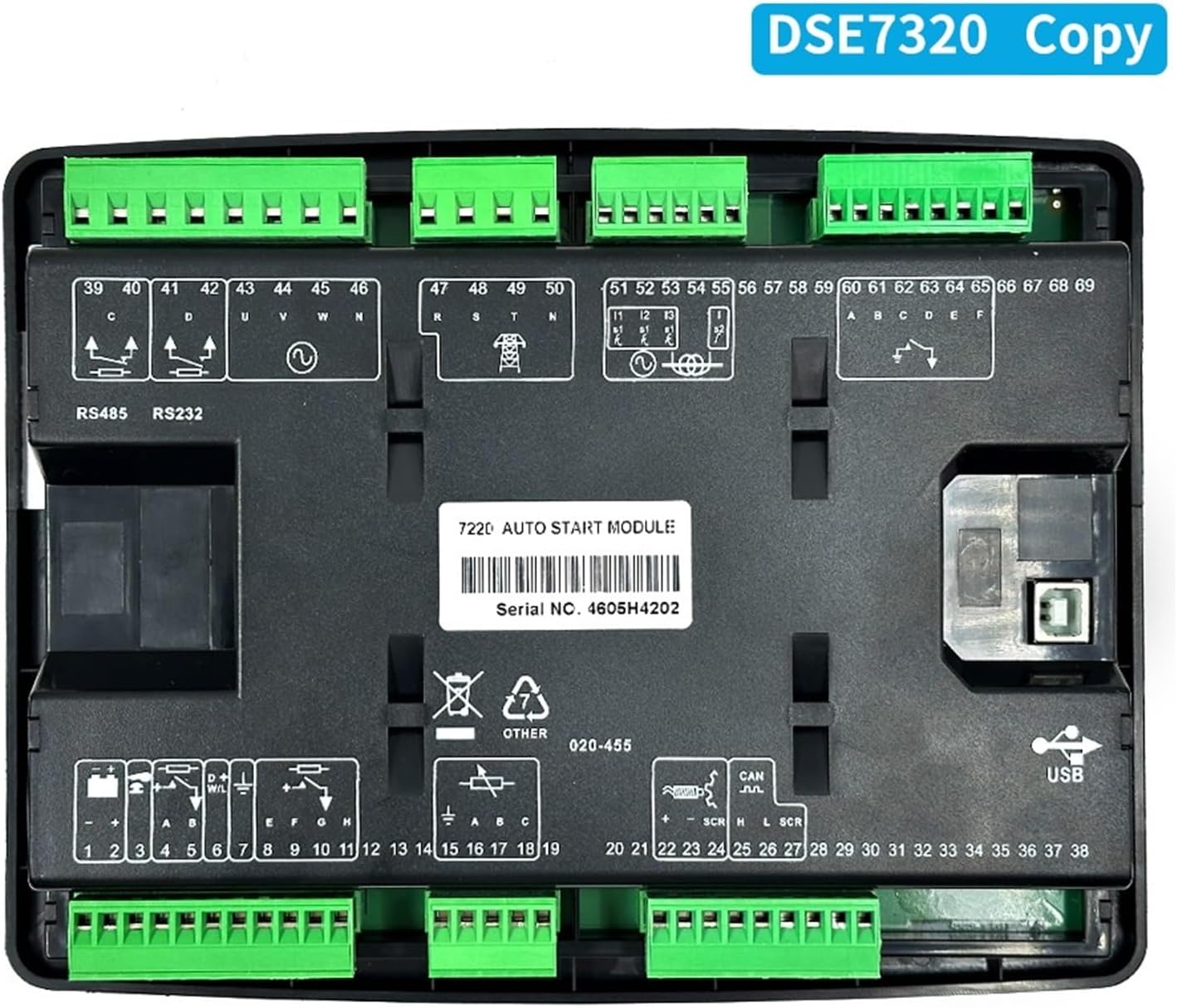 DSE7220 Generator Set Controller Control Screen Self Start Module DSE 7220 1Pcs