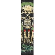 Cook Skull Rose Skateboard Grip Tape Sheets Creative Longboard Waterproof Griptapes for Youth Boys Girls Kids Men No Bubble Free Easy to Apply1Pcs