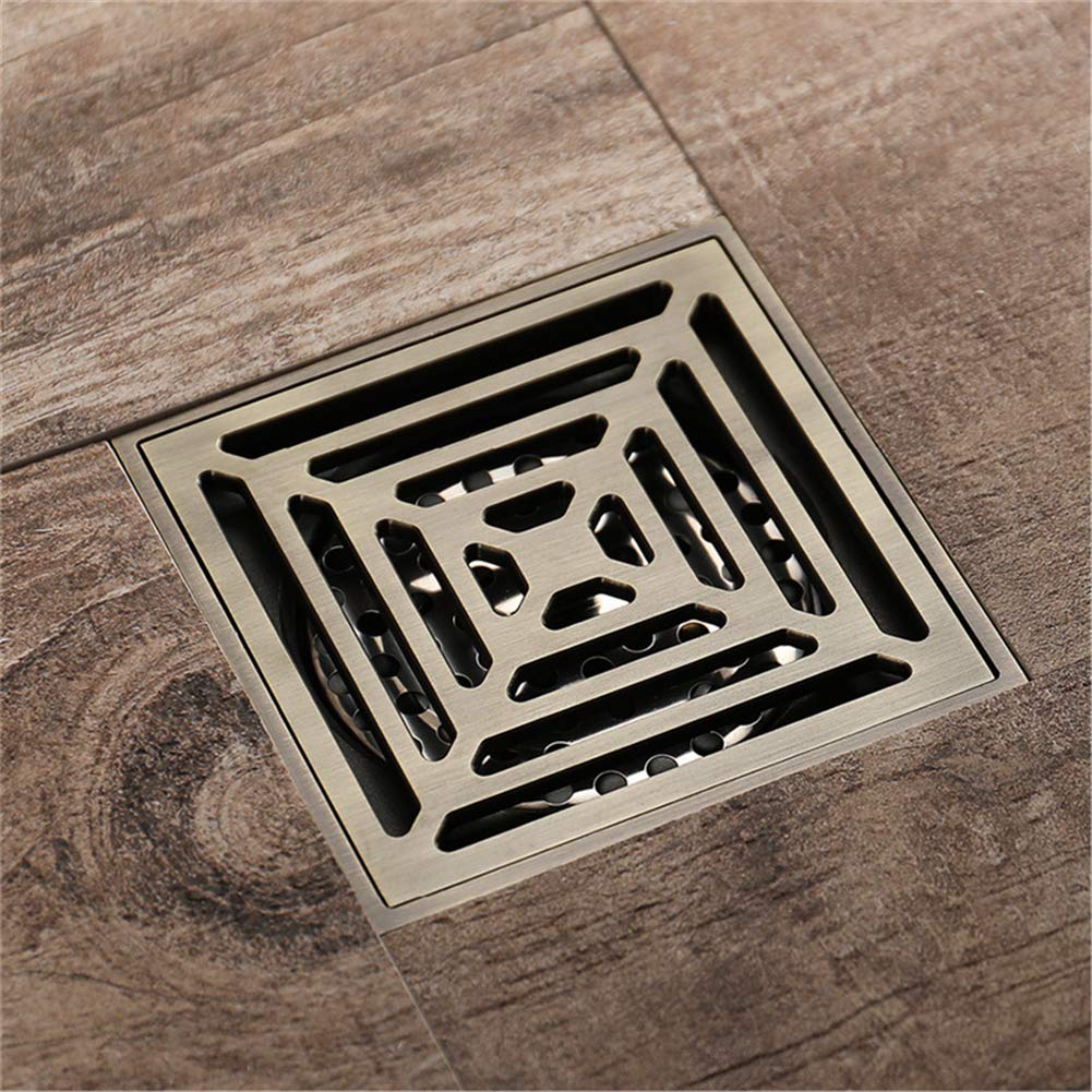 Buy Auink Floor Drainage, Square Copper Floor Drain Rustproof Bathroom
