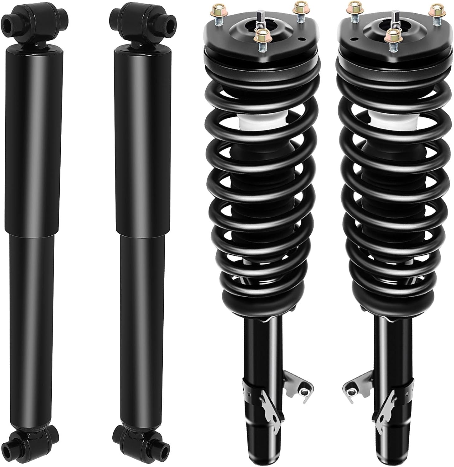 Front Complete Struts With Coil Spring Assembly And Rear Shock Absorbers fit for 2006-2009 for Ford Fusion 2006-2009 for Mercury Milan Shocks And Struts Replace 172261 5784 2PCS
