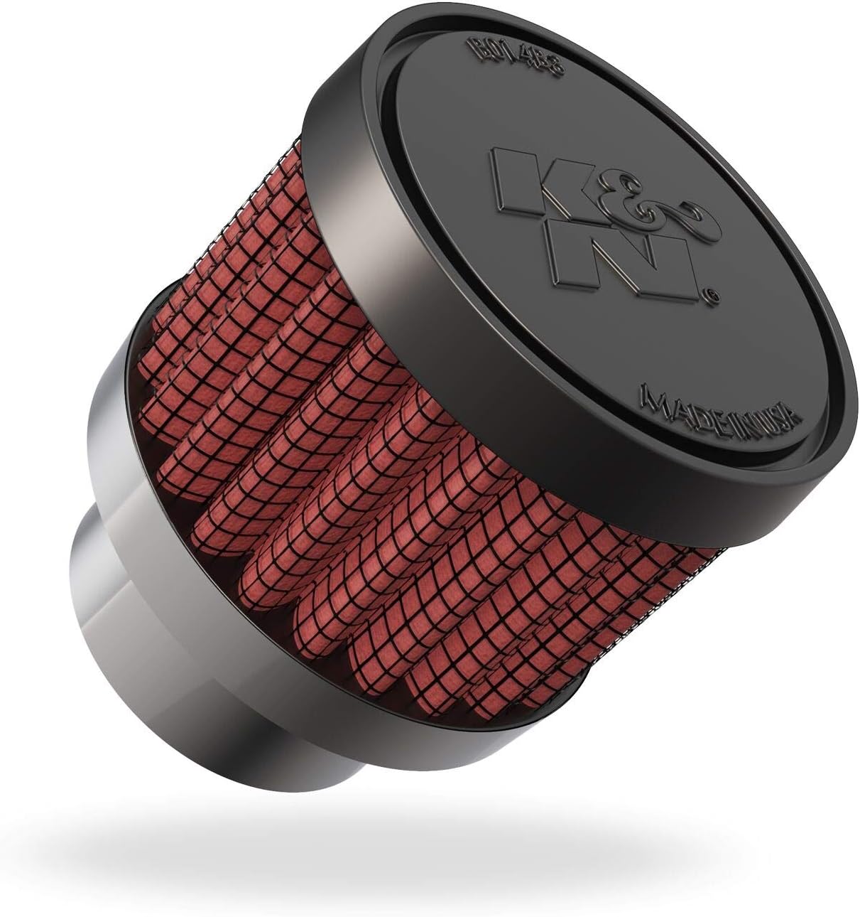 K&N Vent Air Filter/Breather: High Performance, Premium, Washable, Replacement Engine Filter: Flange Diameter: 0.75 in, Filter Height: 1.125 in, Flange Length: 0.4375 in, Shape: Breather, 62-1560