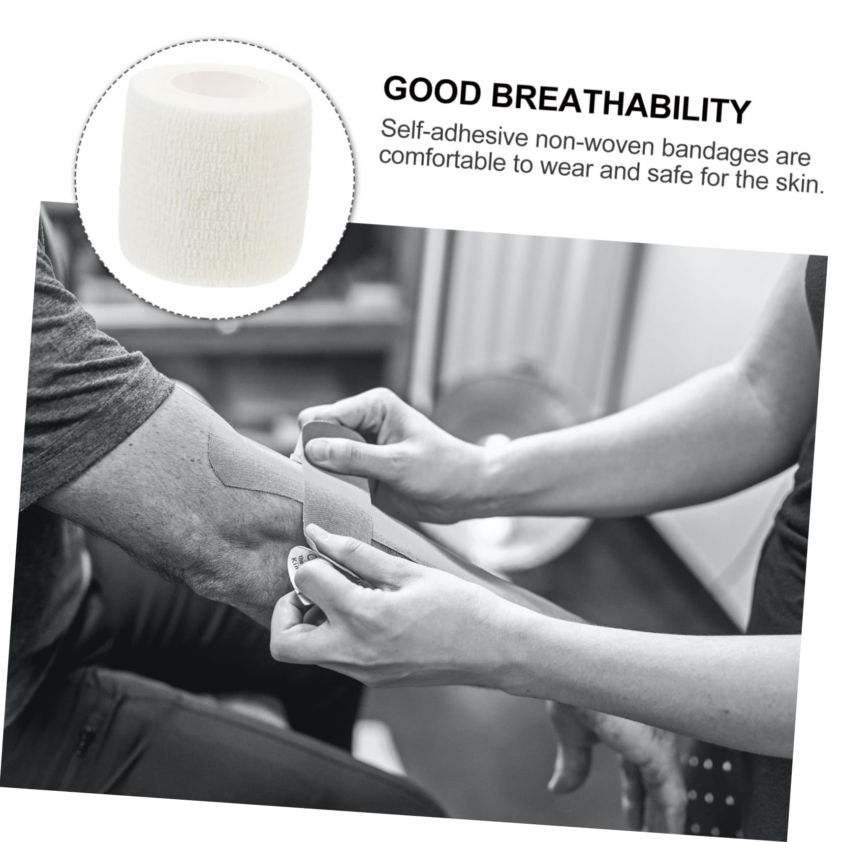 Gatuida Sports Protective Bandages 6 Pack Elastic Wrap Tape for Finger Protection Self-Adhesive Bandages Waterproof Elastic Comfortable