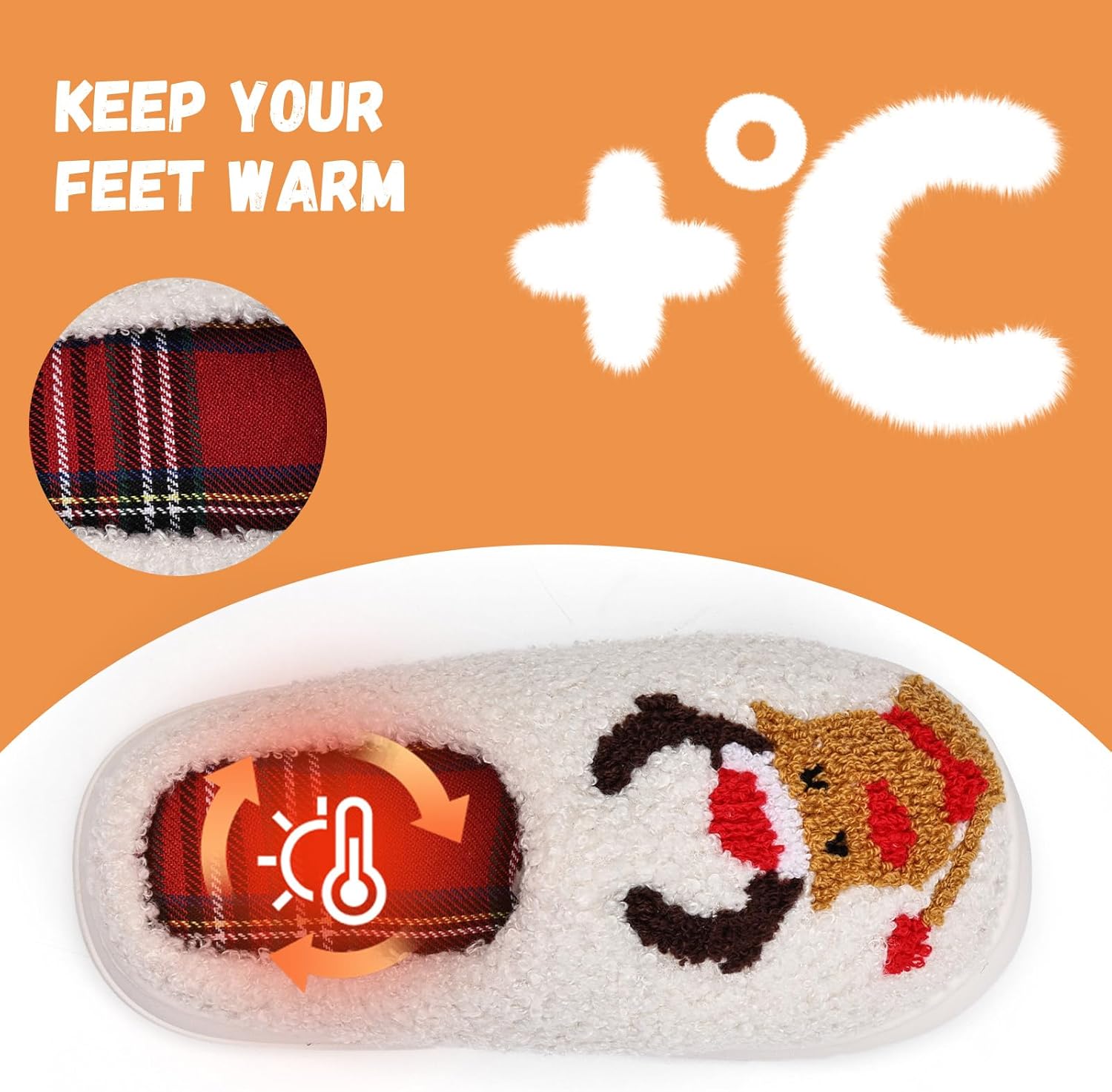 IceUnicorn Kids Slippers Boys Girls Warm Winter House Slippers Big Little Kids Non-Slip Soft Plush Memory Foam Home Shoes for Indoor Outdoor - Image 3