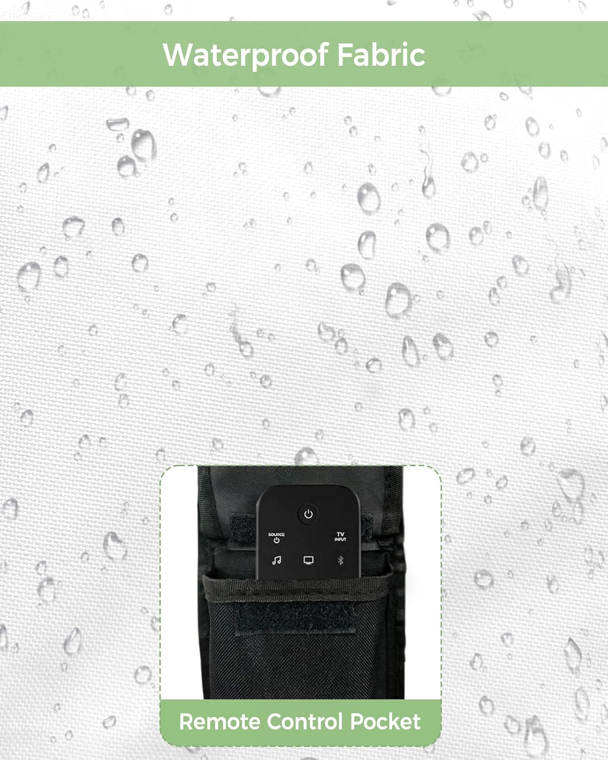 Prime Leader Outdoor TV Cover Waterproof and Weatherproof, Solid White Outside TV Cover for 70 to 75 inch LCD LED, Shield TV Display Screen Protector