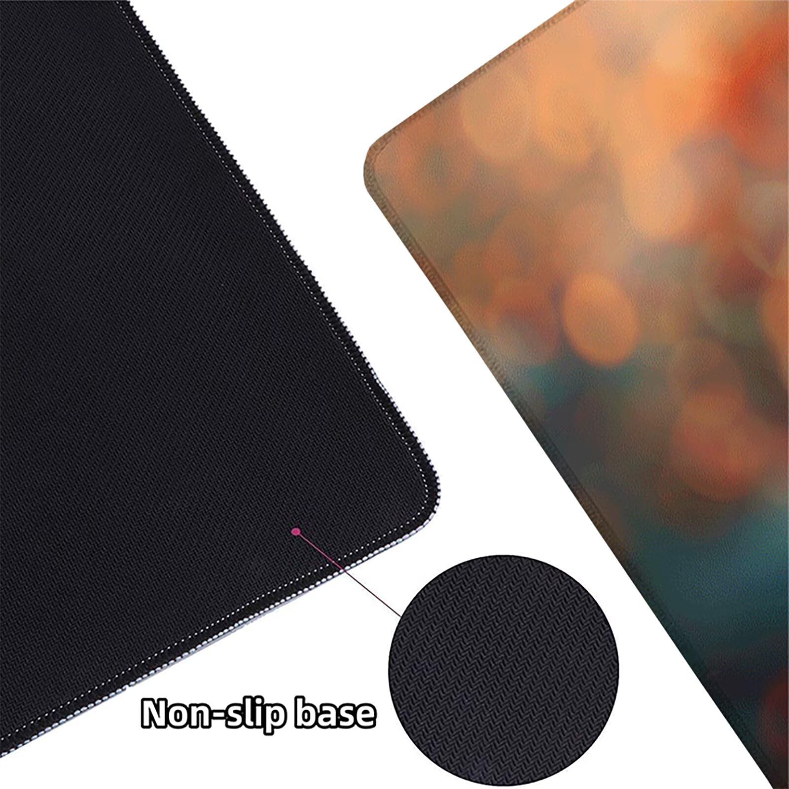 Florero Alfombrilla Ratón Gaming XXL 1500 x 800 mm, Alfombrilla Gaming Rosa Mousepad con Base de Goma Antideslizante Impermeable Desk Mat para Teclado y Raton Accesorios Gaming, Regalos de Hombre K-0