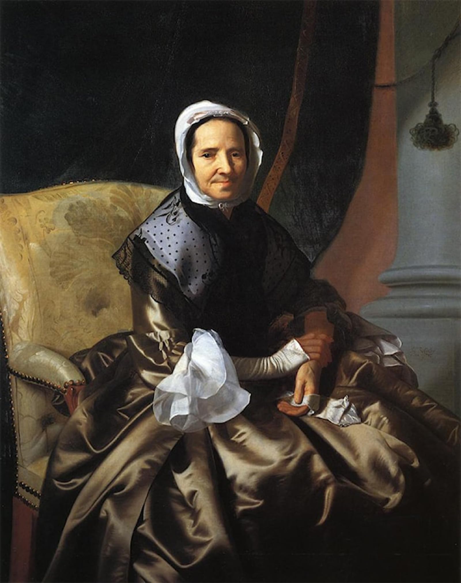 Cuadro en lienzo de John Singleton Copley obra Mrs Boylston para decoracion de salones 60x90cm 5