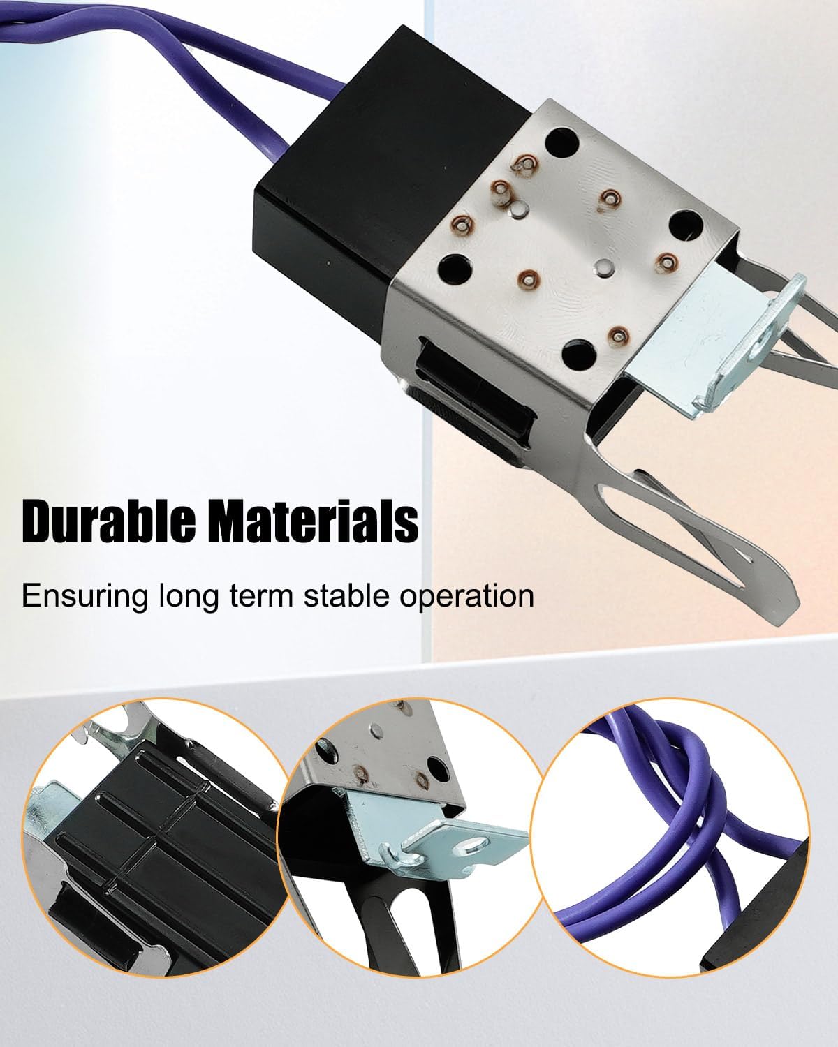 2Set Element Receptacle and Wire Kit Fit for GE Electric Ranges Hotpoint Stove Burners Replaces WB17X5113 AP2021559