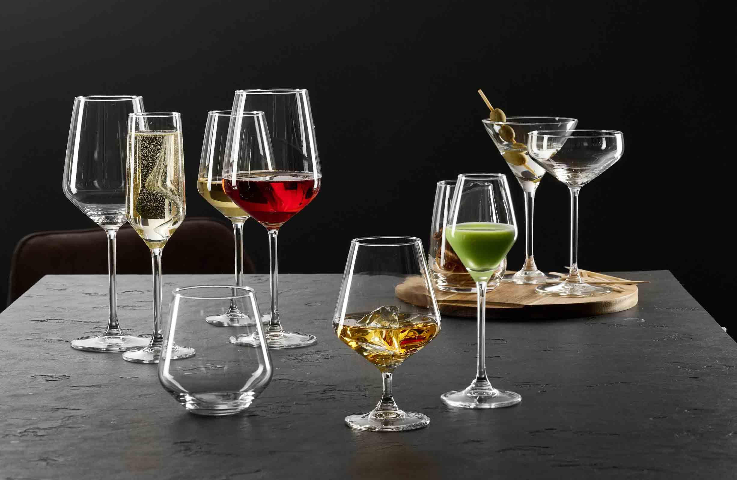 Ritzenhoff & Breker Rumba Longdrinkgläser-Set 20-teilig | 450 ml | Doppelkonisches Glas für Longdrinks, Cocktails und Wasser | Spülmaschinenfest | Klar
