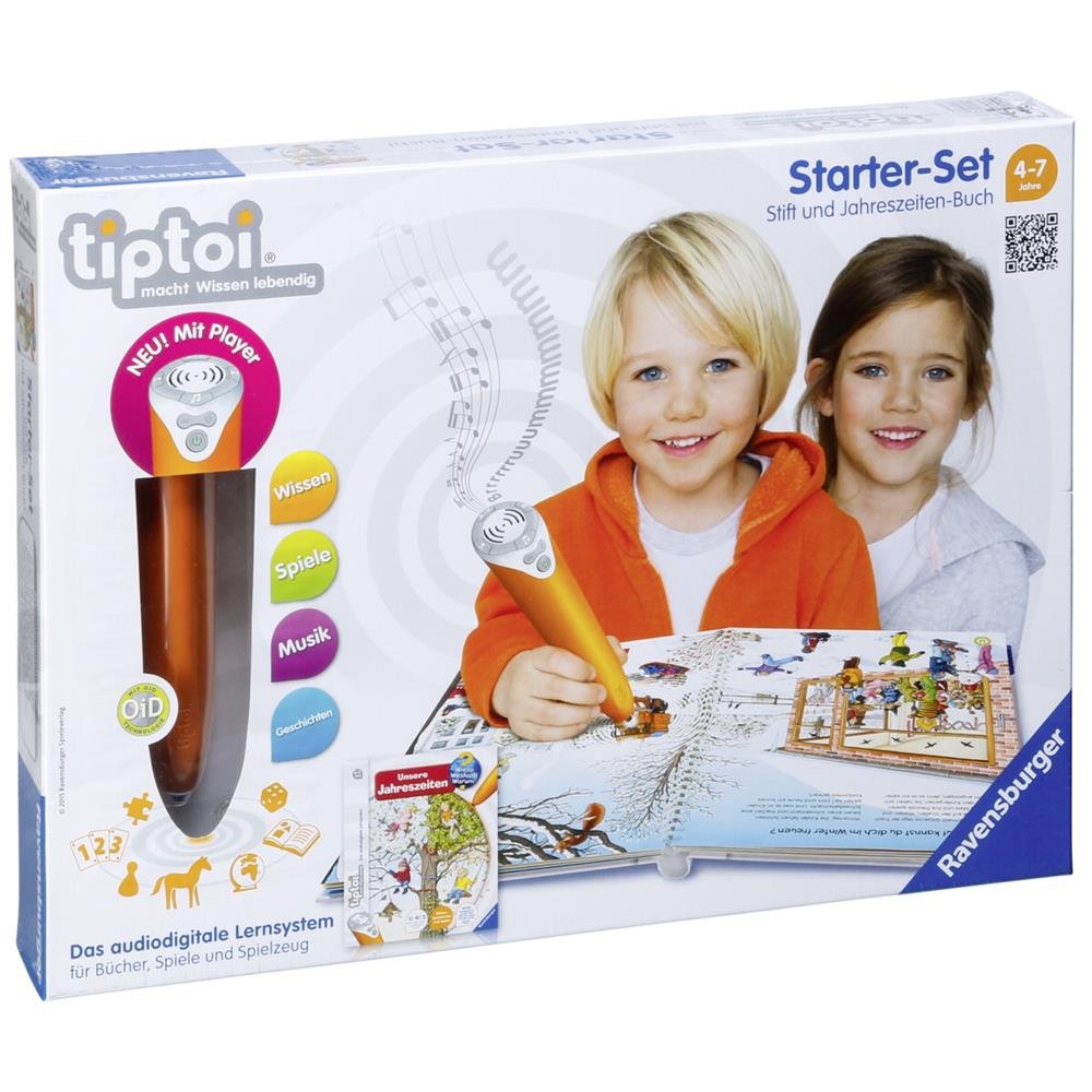 Ravensburger Lernspiel tiptoi Starter-Set mit Stift und Buch - 00506 / Erkunde spielerisch und interaktiv die 4 Jahreszeiten