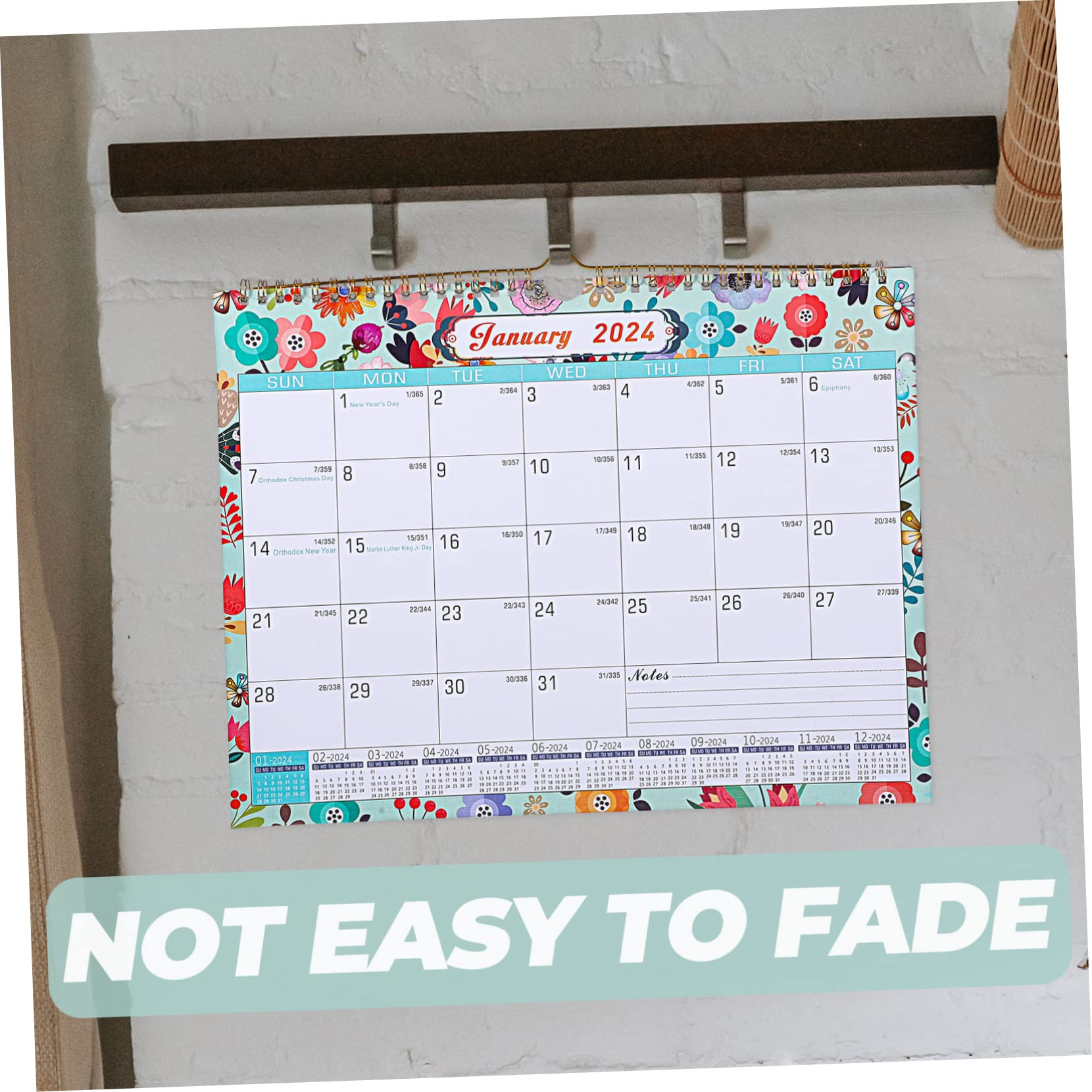 SEWACC 4stücke Countdown Wandkalender Englischer Monatskalender Mit Kreativen Hängenden Designs Für Zuhause Und Büro Für Notizen Und