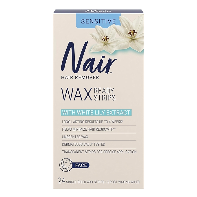 Nair面部脱毛蜡条（无香型，适合敏感肌肤）