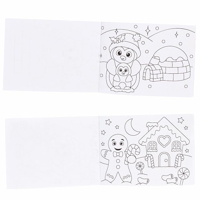 Foto 4 de 7 de Baker Ross FC173 Mini Libros para Colorear de Navidad
