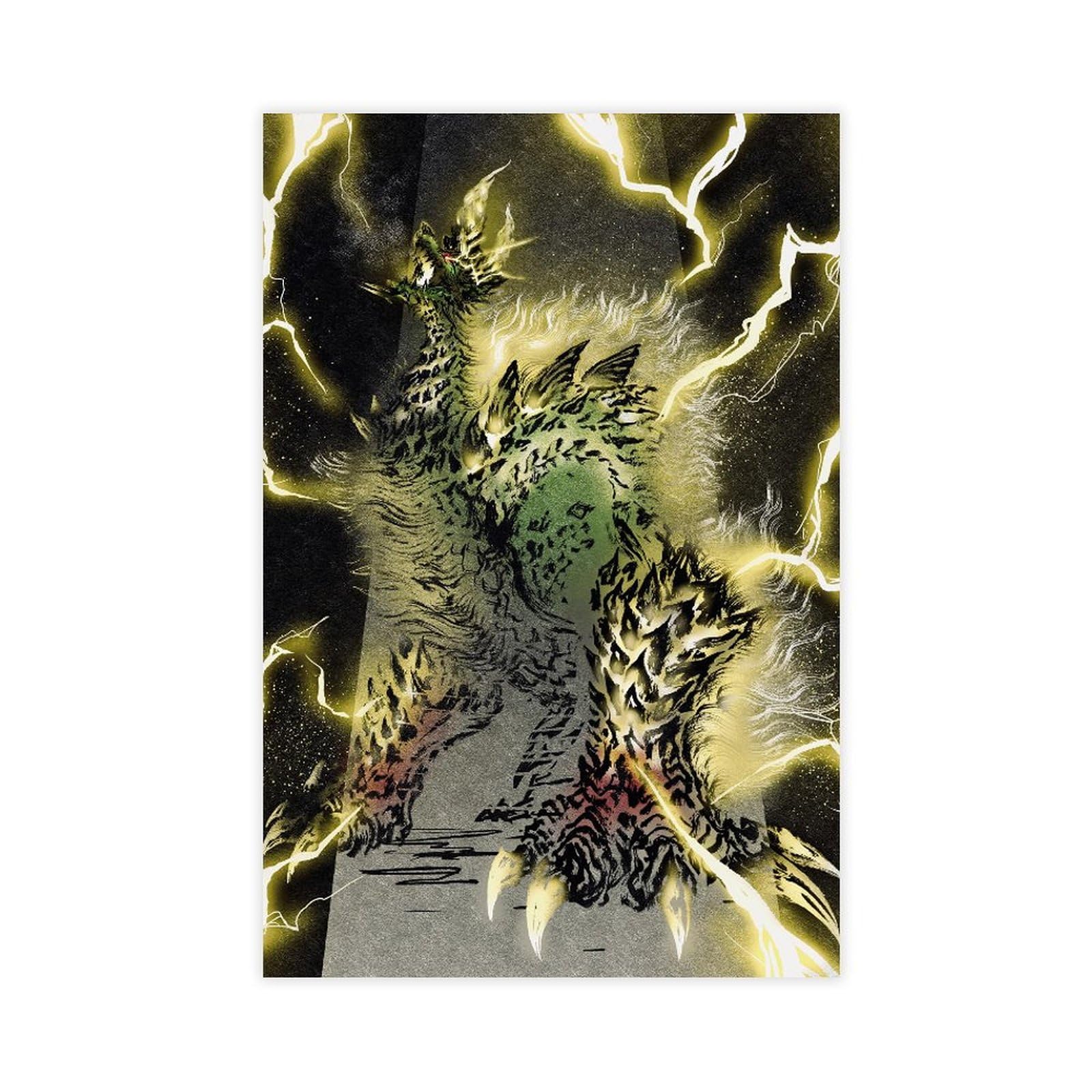 Qgvbgf Monster Hunter Canvas Poster Bedroom Decor Landscape Office Room Decor Gift 20X30inch(50X75cm)