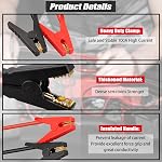 Car Jump Starter Adapter for Milwaukee M18 18V Batteries, 11AWG Heavy Duty Auto Booster Cables, Portable Vehicle Jump Starter for 12V Batteries, Fits Gas Engines Up to 3.5 Liters