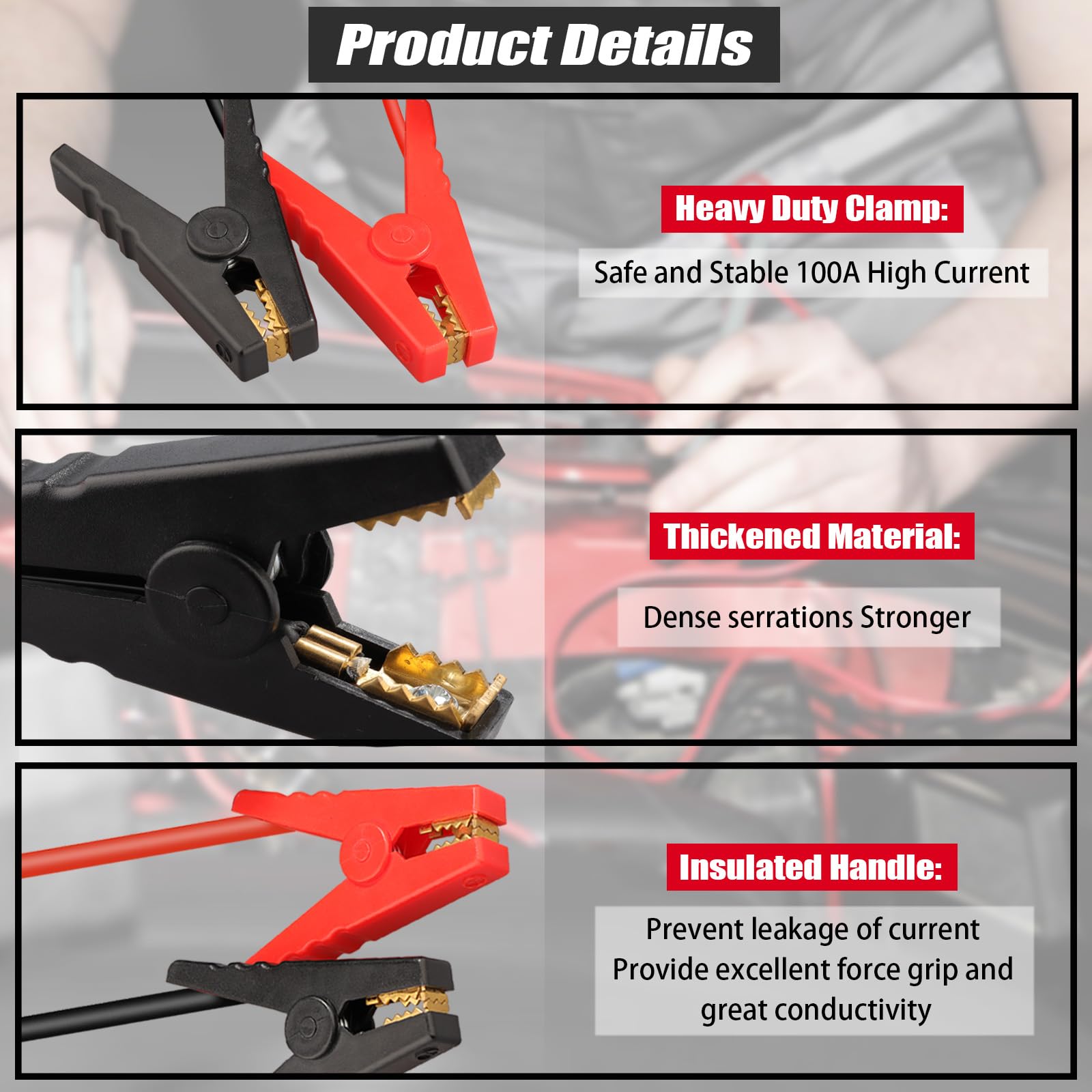 TKSE Kit Alimentation Urgence Batterie Voiture - Câble 8AWG 1.8m Compatible Milwaukee M18