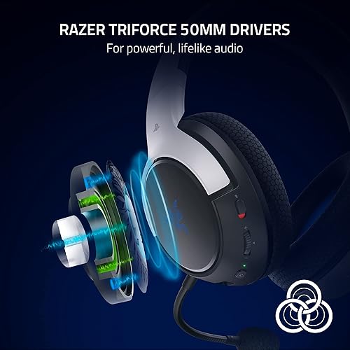 Miniatura 3 de Razer Kaira HyperSpeed Wireless Gaming Headset for PlayStation 5 / PS5, PS4, PC, Mobile: 50mm Drivers - HyperClear Cardioid Mic - Memory Foam
