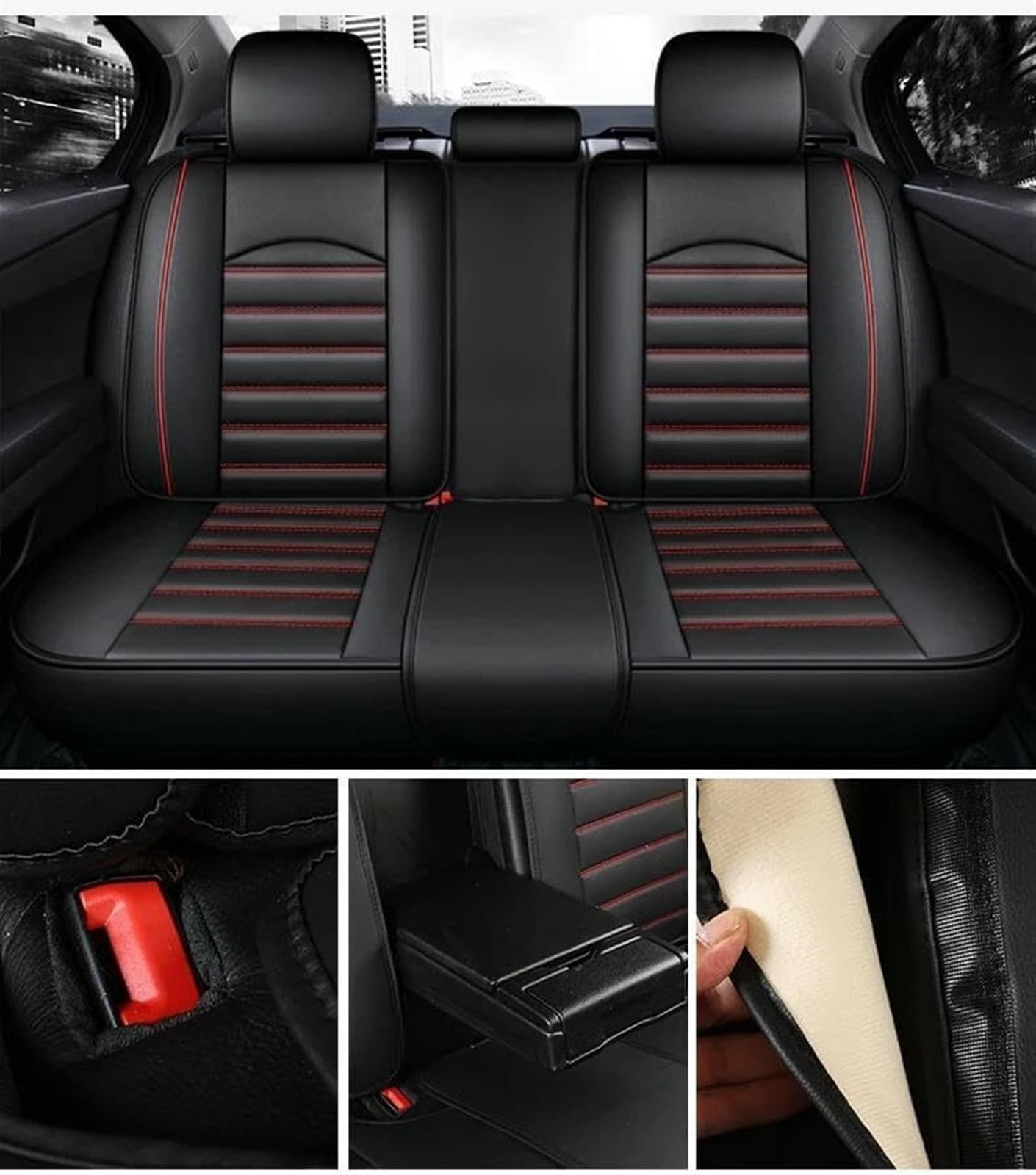 Generico Auto per set di coprisedili per Accessori interni Articoli per auto per VOLVO XC60 XC90 XC40 XC70 S60L C30 S80 S90 V50 V60(6)