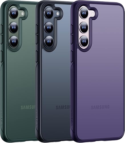 CASEKOO Funda oficial original para Samsung Galaxy S24 Plus protección militar contra caídas de 10 pies tecnología antimanchas delgada mate