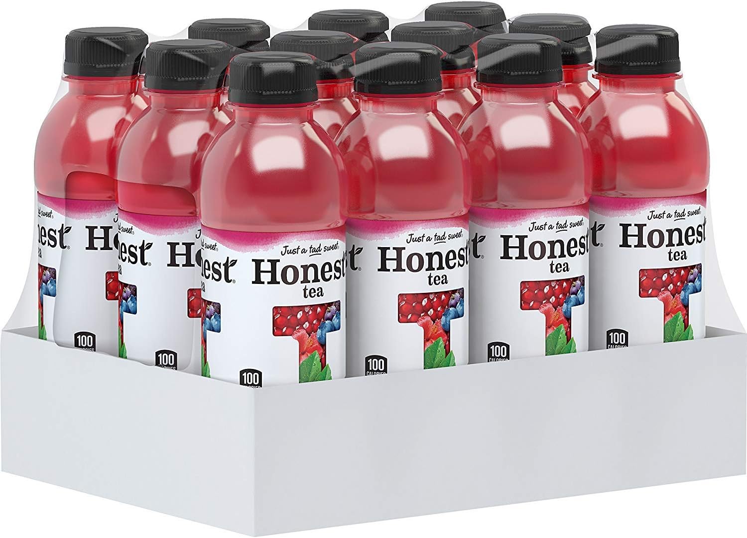 Honest Tea Organic Fair Trade Pomegranate Blue Gluten Free, 16.9 Fl. Oz, 12 Pack