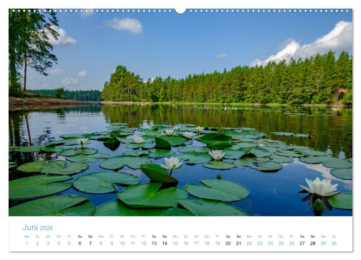 Schwedens Seen (hochwertiger Premium Wandkalender 2026 DIN A2 quer), Kunstdruck in Hochglanz: Traumhafte Plätze zum Baden und Verweilen an den Seen in Südschweden