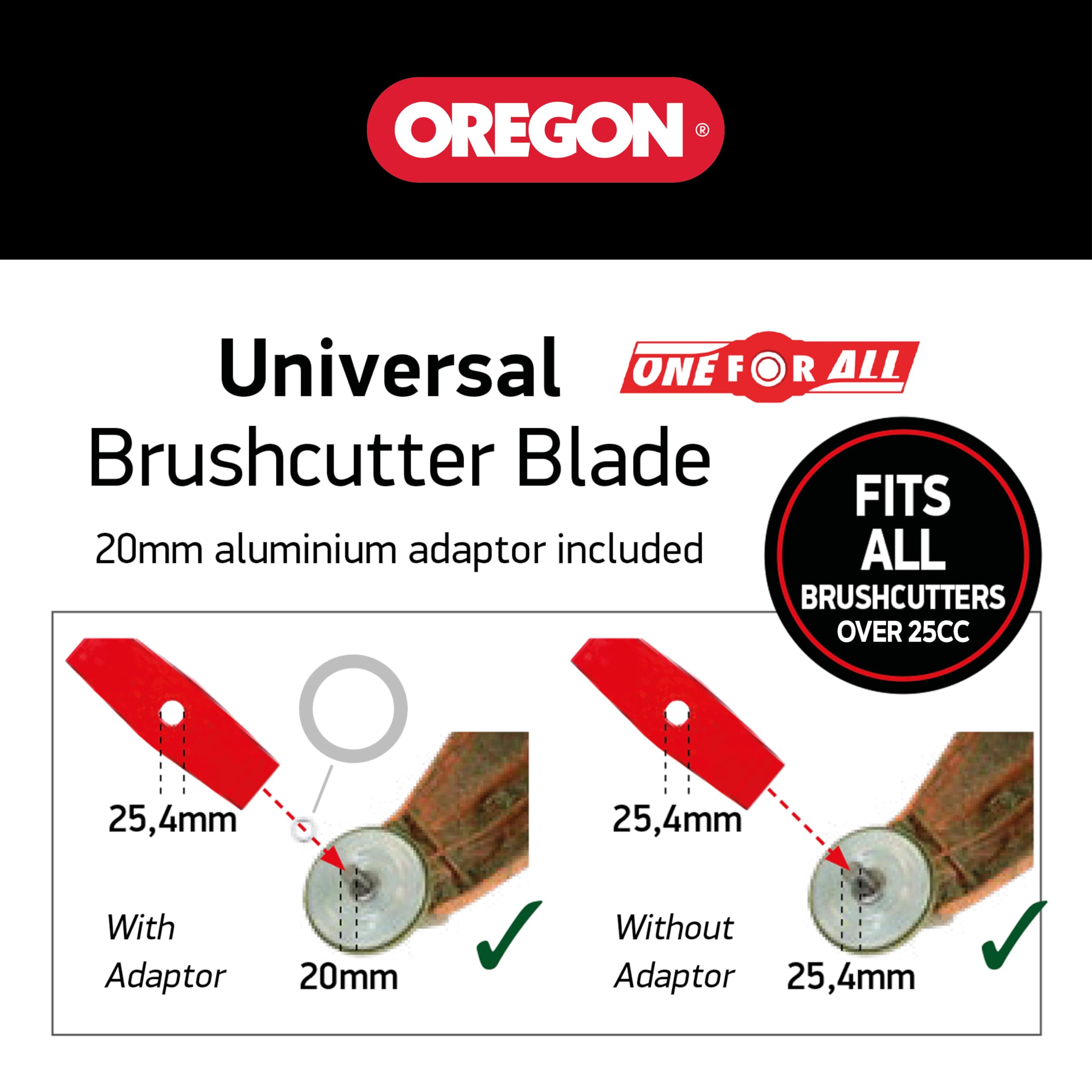Oregon Cuchilla Desbrozadora de 3 Puntas 4.0 x 350 mm para Hierba y Matorrales, Disco de Corte Profesional Ideal para Jardines, Compatible con Desbrozadoras Husqvarna, Echo, Shindaiwa, Stihl y más