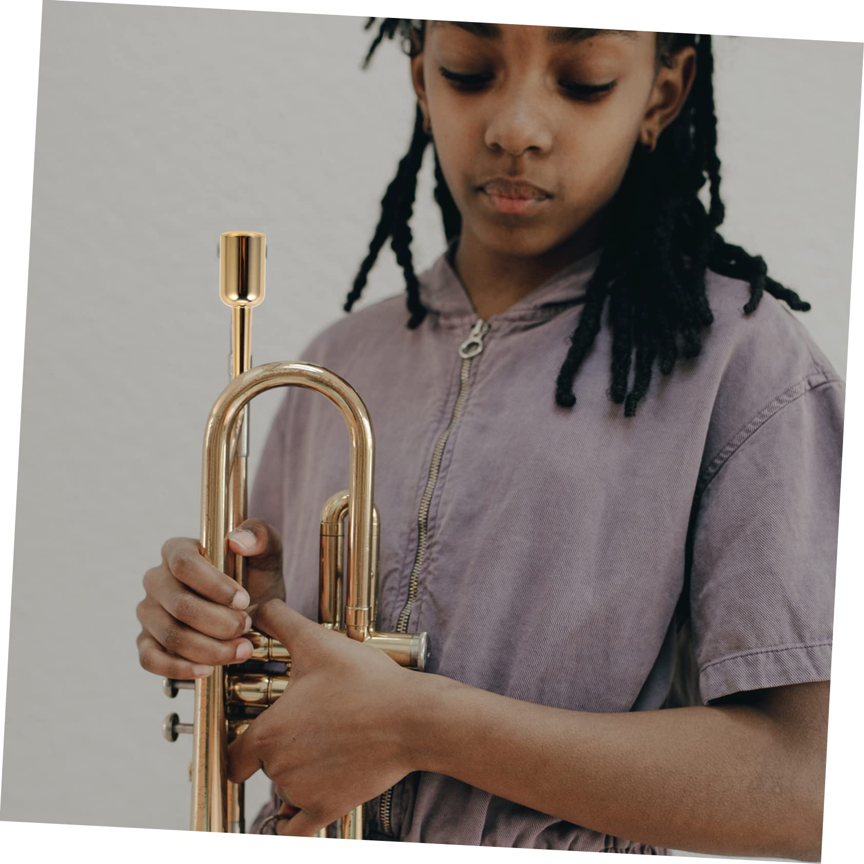 Bocchino per Tromba Placcato Oro 3c Accessorio Musicale Finitura Duratura e Sensazione per Professionisti e Principianti