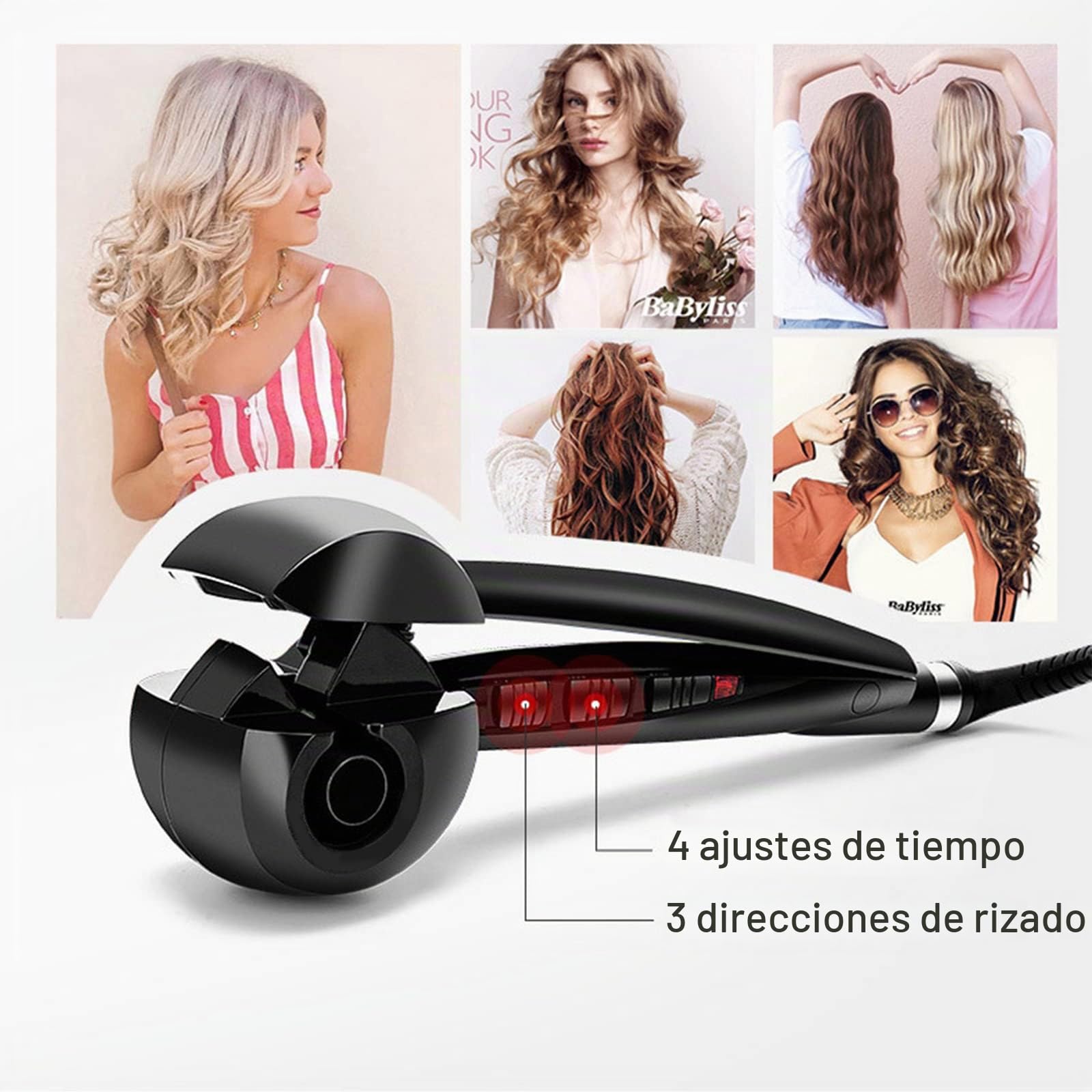 Totalmente automática rulos de turmalina de cerámica prevenir el daño al cabello caracol curl vapor herramienta de peinado