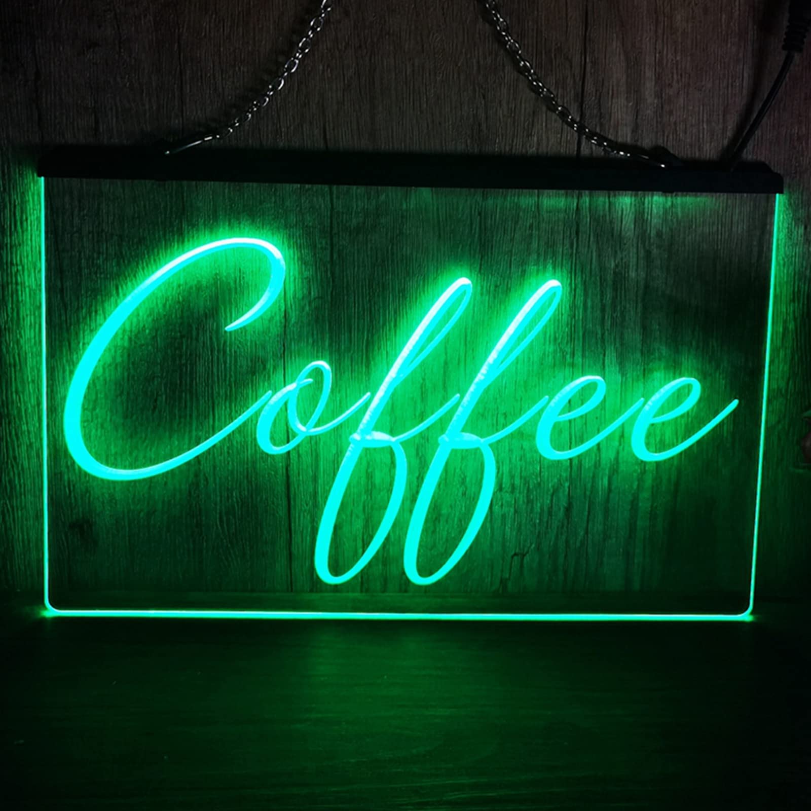 Kawiarnia neon LED, niestandardowe litery USB kawiarnia neony do dekoracji ścian pokoju 3D lampki nocne,Rgb,30x20cm