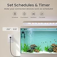 Vista 3 de GHome Smart Plug Mini, WiFi Smart Outlet Plug Works with Alexa and Google Home, Timer Outlet with APP Control, 2.4GHz Network Only, No Hub Required