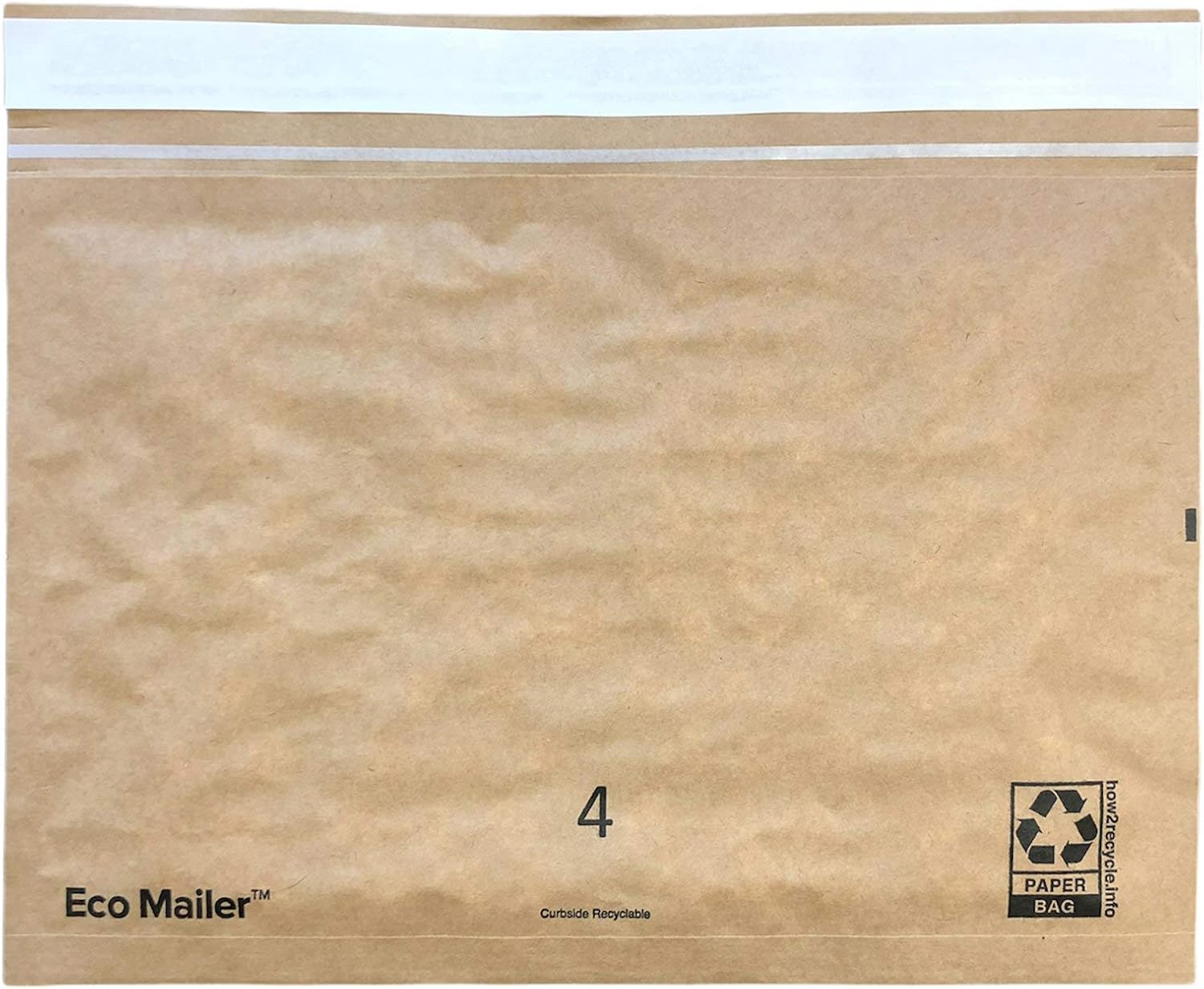 Bubblefast! Brand 13''x8'' Curbside Recyclable Padded Mailer Envelopes, Eco Friendly with Self Seal Tear Strip, Usable Space