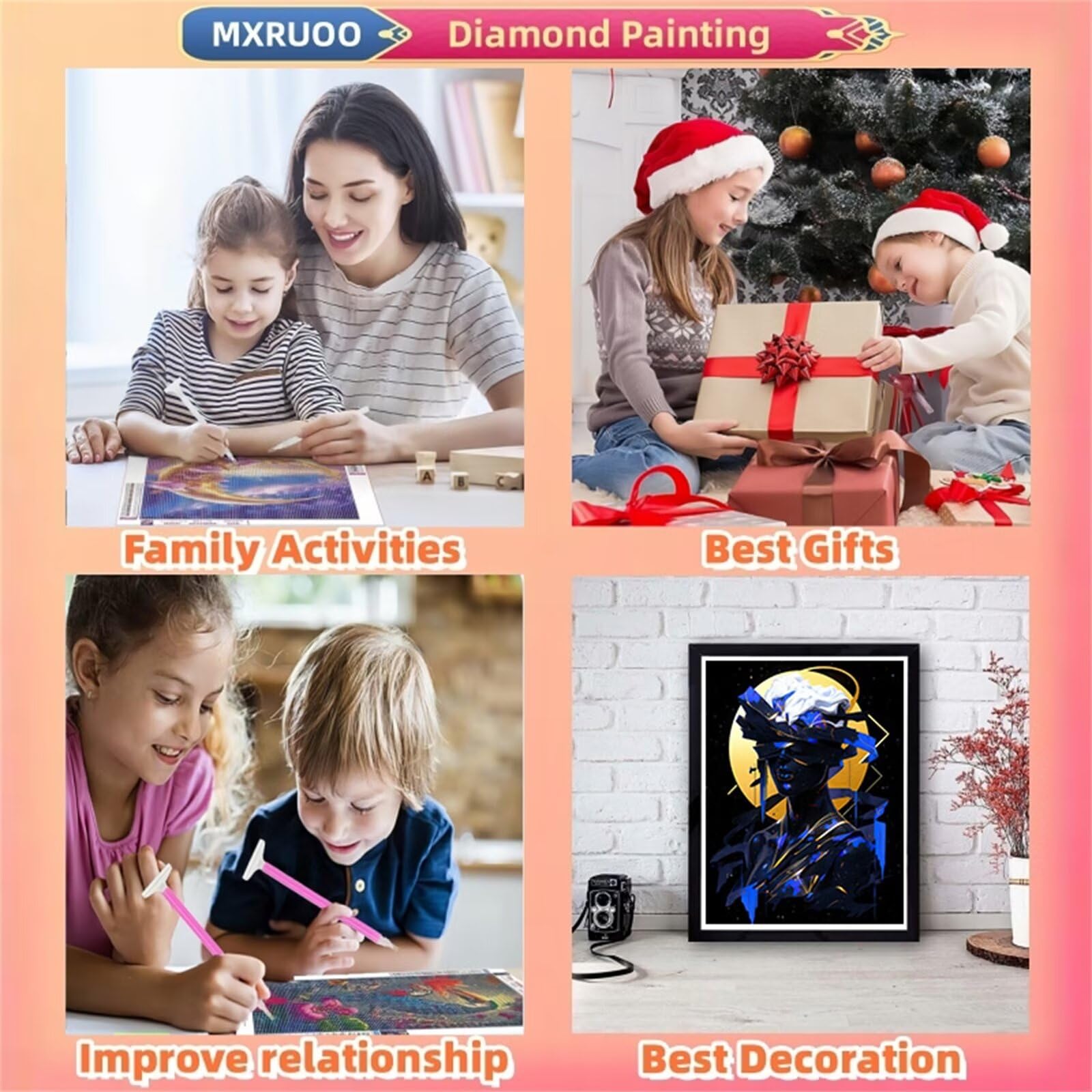 Diamond Painting Bunte Göttin, DIY 5D Weihnachten Diamond Painting Erwachsene, Diamant Painting Bilder Malen Nach Zahlen DIY Set Erwachsene, Diamond Painting Herbst für Home Wand Dekor(90x120cm)-V3