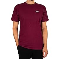 Vans Uomo T-Shirt con Mini Script, Burgundy