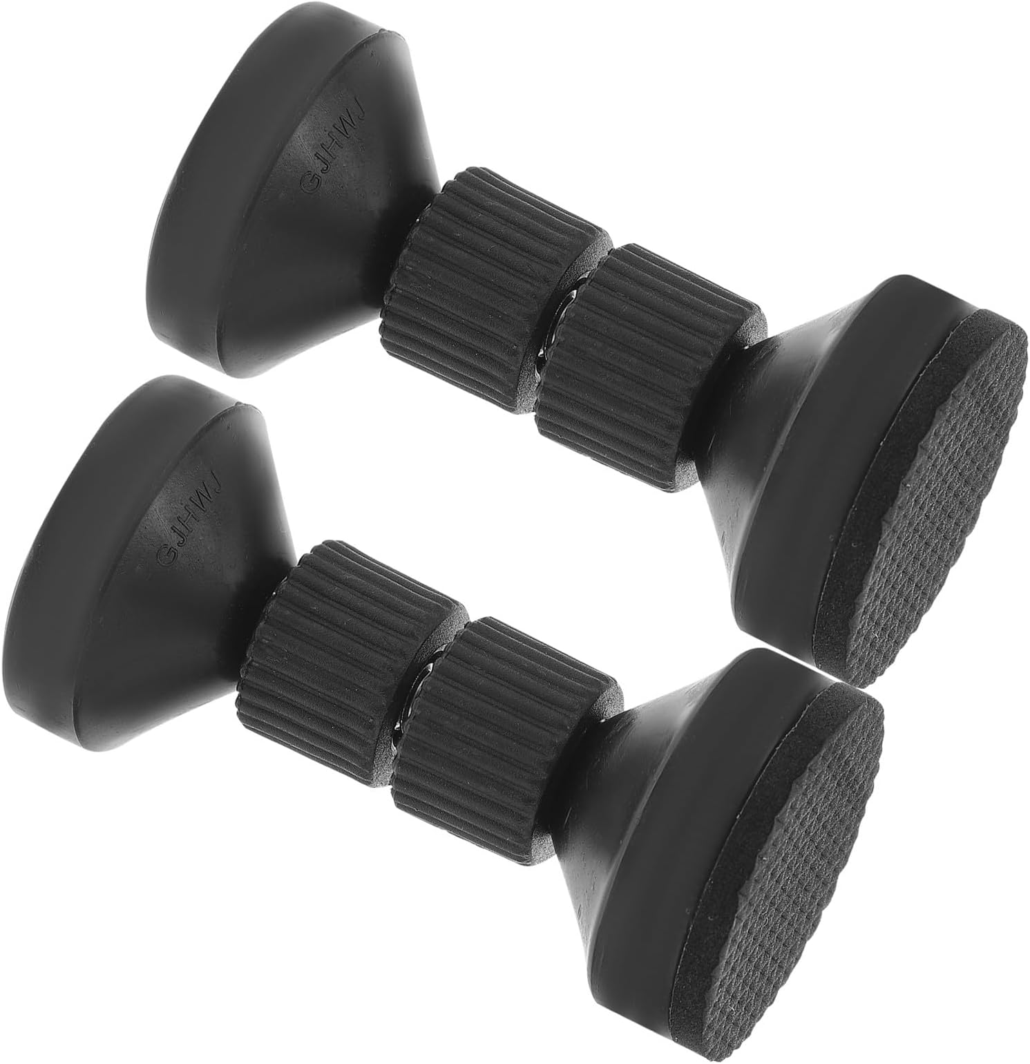 Kichvoe 2pcs Adjustable Large Black Bed Stabilizer Headboard Stoppers for Wall Furniture Anti-shake Fixer Suitable for Bed Frames and Cabinets