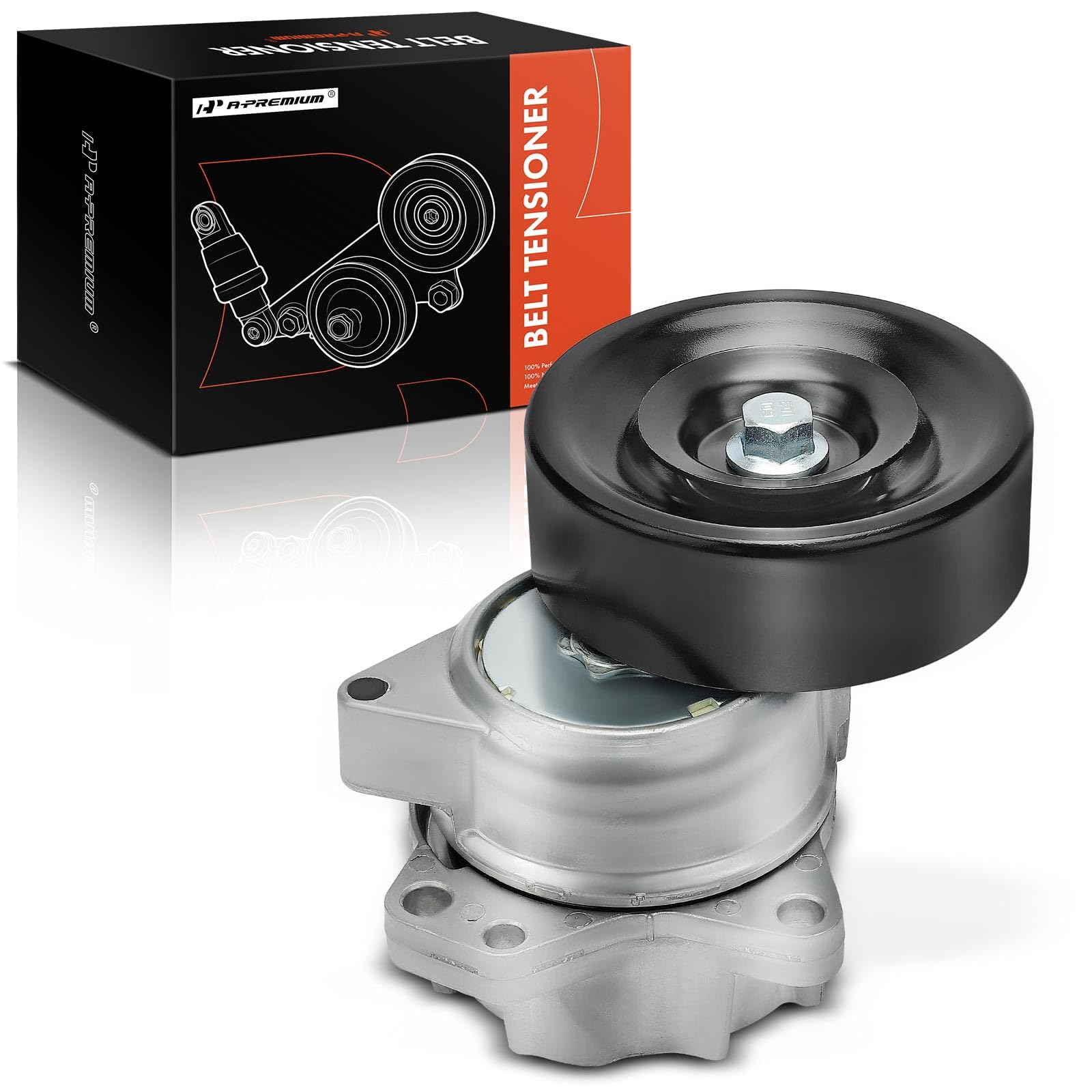 A-Premium Belt Tensioner Assembly with Pulley Compatible with Nissan Armada Titan 2005-2015, Pathfinder 2008-2012 & Infiniti QX56 2004-2010, V8 5.6L,