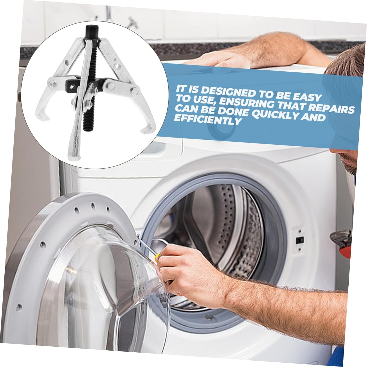 jojofuny 1 Set Washing Machine Tools Gear Puller Practical Bearing Puller Gear Hub Tool