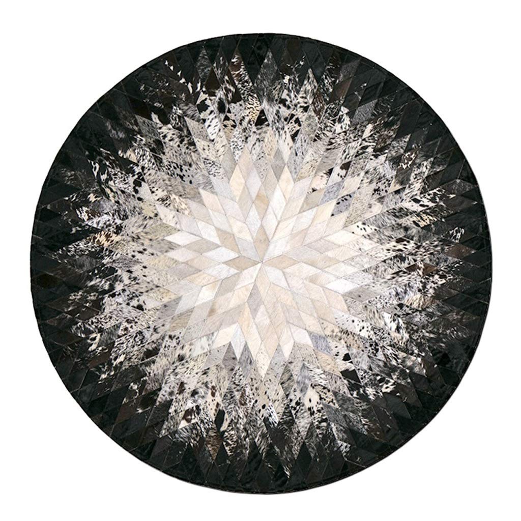 Tapis géométrique de chambre isolant et moelleux pour sols froids en hiver