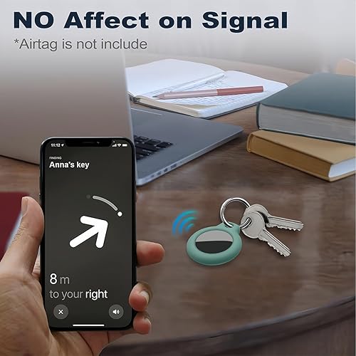 Miniatura 40 de Funda para AirTag con llavero, a prueba de golpes y antiarañazos, accesorios para localizadores GPS, para bolsos y maletas, transparente F5-Clear