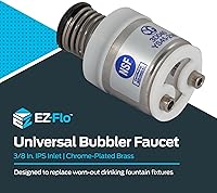 Vista 2 de EZ-FLO Grifo universal Bubbler con cartucho reemplazable, entrada IPS de 3/8 pulgadas, latón cromado, 10345LF