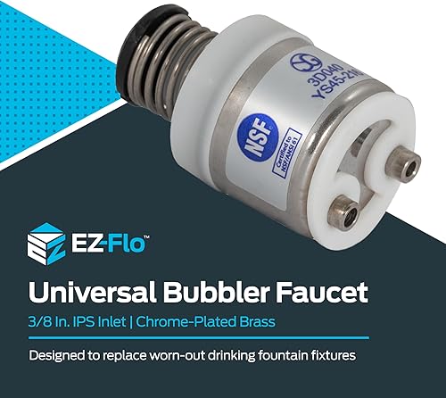 Miniatura 2 de EZ-FLO Grifo universal Bubbler con cartucho reemplazable, entrada IPS de 38 pulgadas, latón cromado, 10345LF