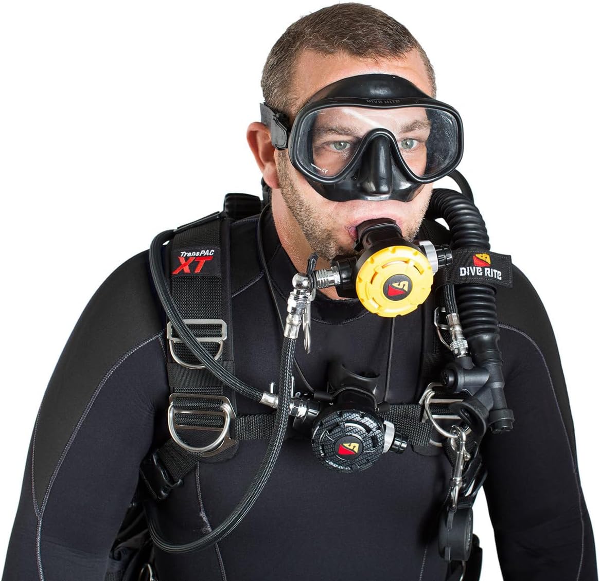 Dive Rite XT Advanced Open Water Regulator Package, Yoke or DIN, PSI or BAR (DR XT Reg AOW Package, w/PSI, Yoke)