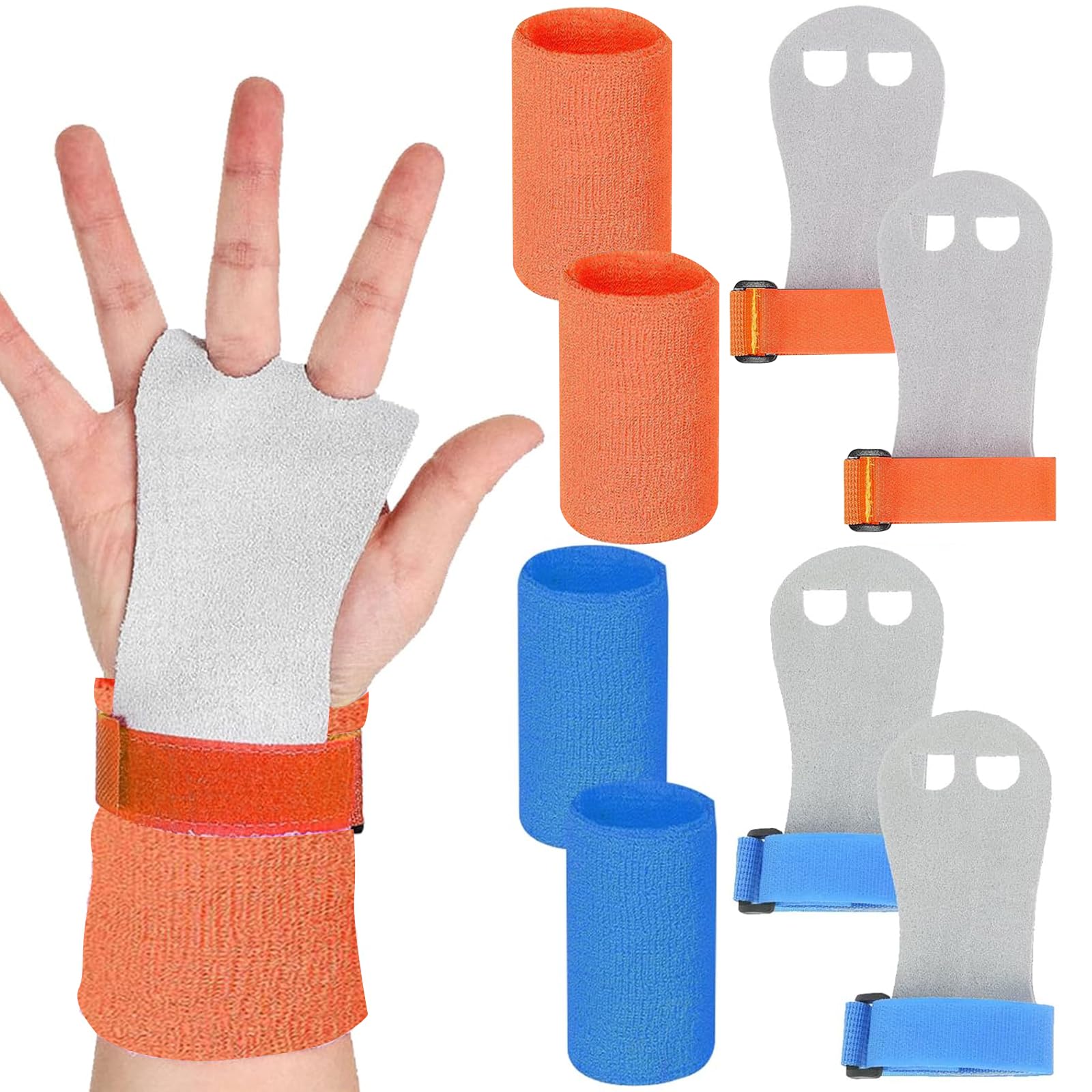 JSTHHTT Manopole Parallele Per Ginnastica | 2 Set Con Cinturini | Protezione Palmi E Polsi - Foto 8