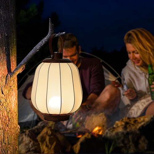 Miniatura 7 de Lámpara de mesa recargable inalámbrica, luz LED para exteriores, funciona con batería de 4000 mAh, 3 lámparas de escritorio táctiles de atenuación