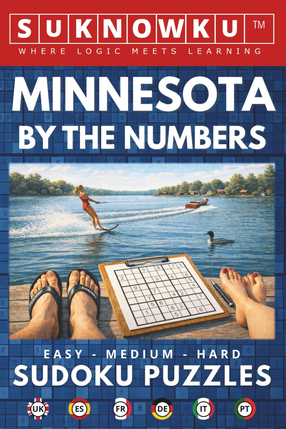 Minnesota by the Numbers: 50 Sudoku Puzzles in 6 Languages