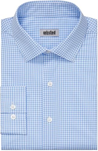 Miniatura 3 de Kenneth Cole Mens Dress Shirt Slim Fit Checks and Stripes (Patterned)