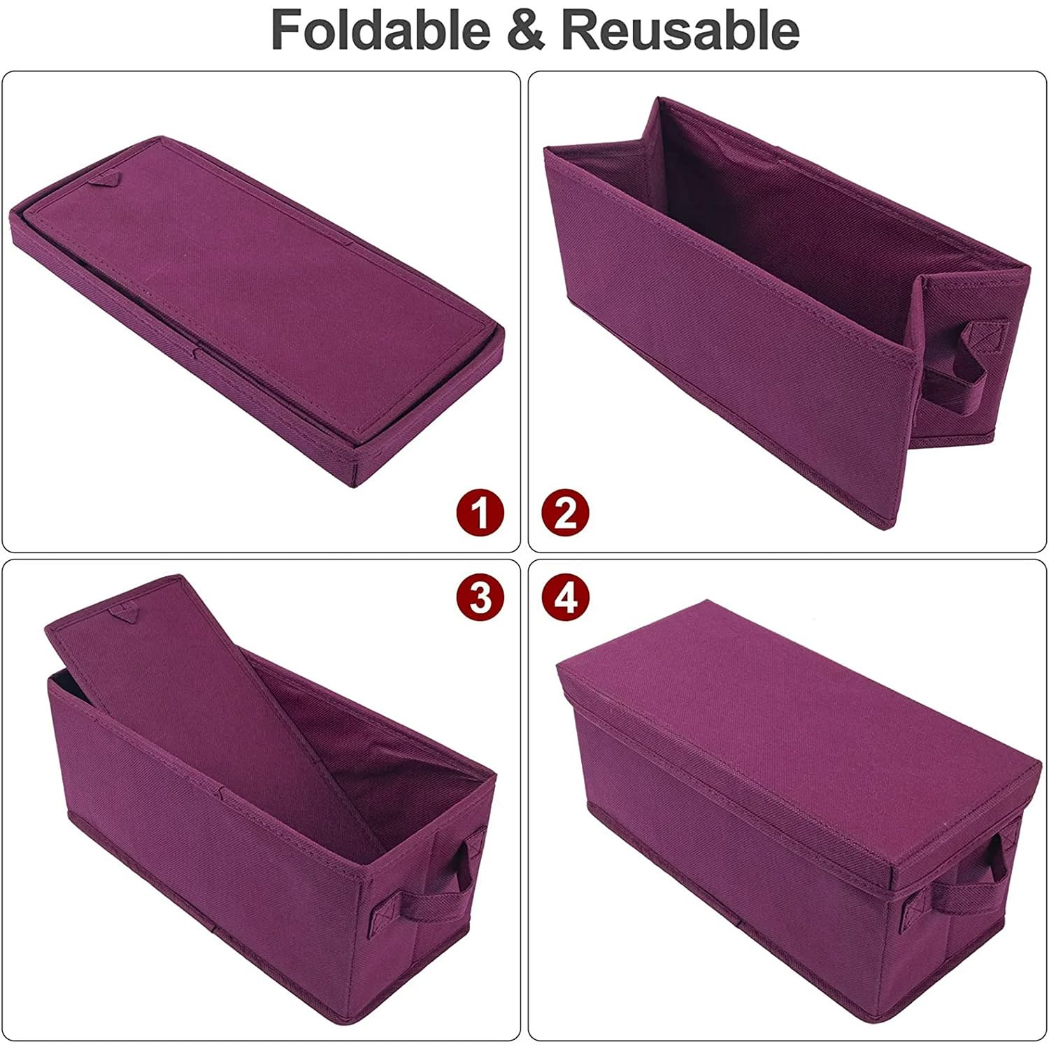 CD Case Organizer With Lid AOBOPLE 3-Pack CD Storage Boxes - Holds 60 ...