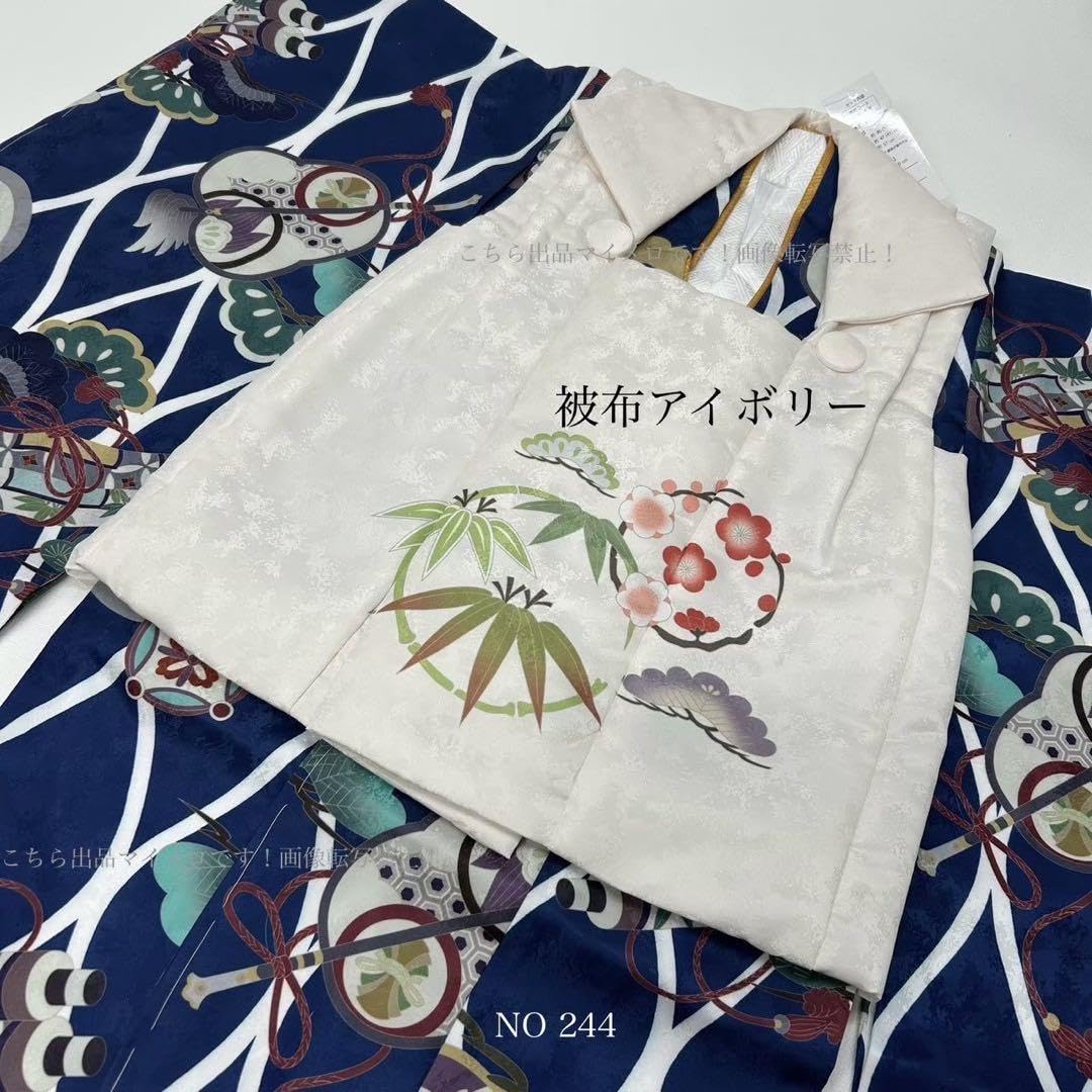 七五三  三歳   男児  被布 着物　44  珍しい　男の子被布セット　27④ Amazon.co.jp: 七五三 三歳 男児 被布 着物 44 珍しい 男の子