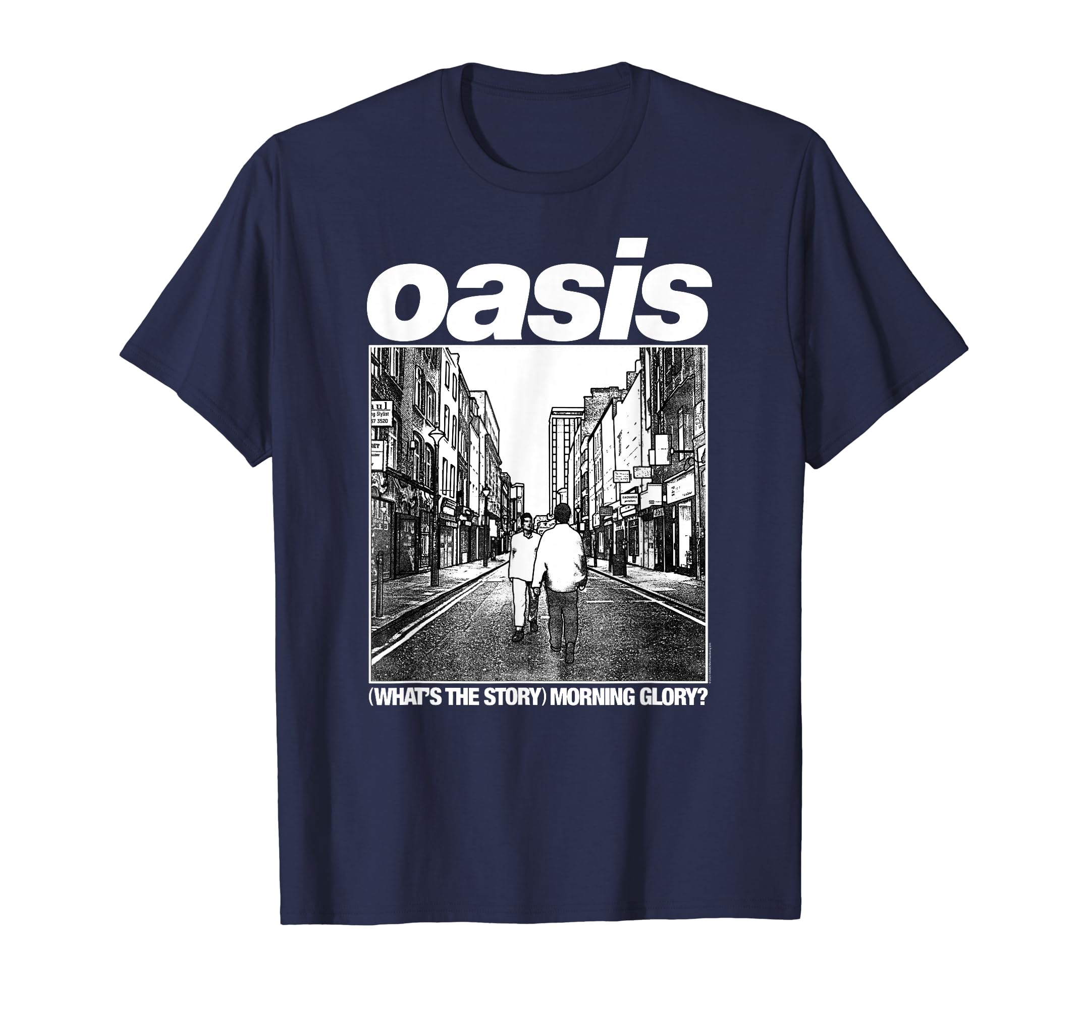 Amazon | Oasis – Amazon Exclusive WTSMG In Navy Tシャツ | Tシャツ