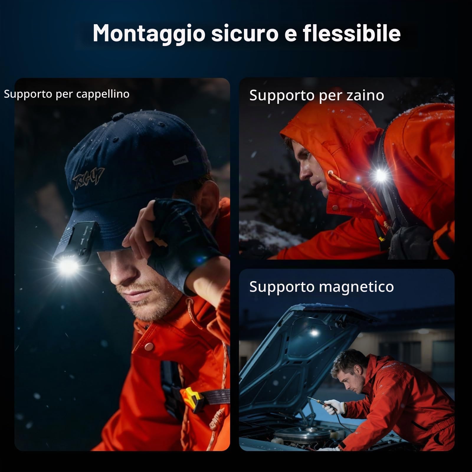 SMALLRIG Mini torcia EDC ricaricabile, luce LED magnetica da 400 lumen, formato tascabile, impermeabile IP65, vite da 1/4"-20, diffusore, torcia portatile per campeggio, segnalazione - 5710