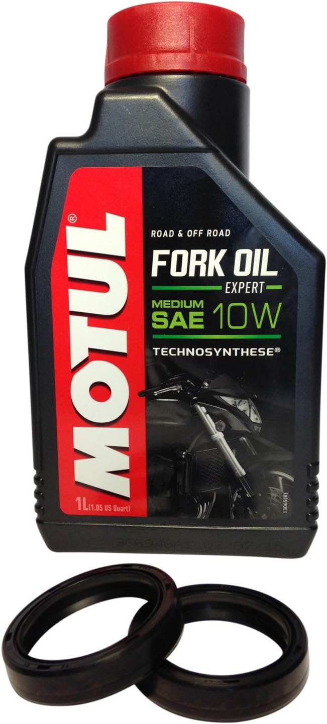 SUZUKI GSF 1200 / 1250 BANDIT 96-09 FORK OIL SEALS & 10W 1LTR MOTUL FORK OIL