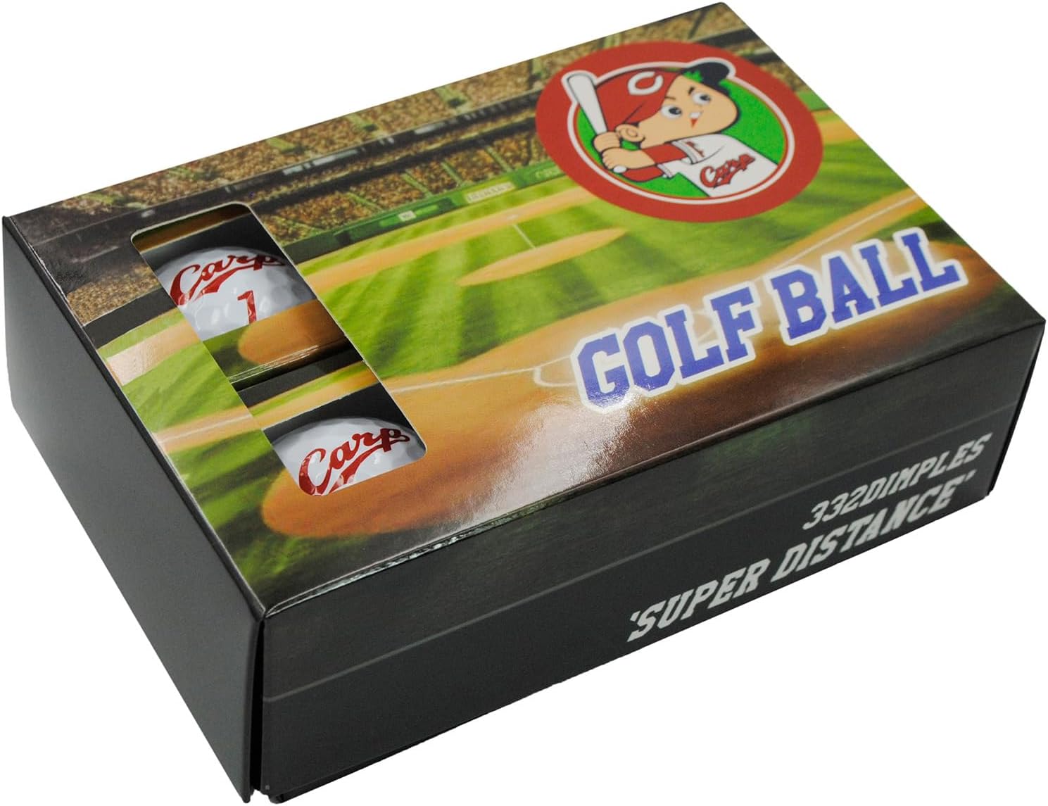 LEZAX Hiroshima Toyo Carp Golf Balls, 6-Pack, White HCBA-4774